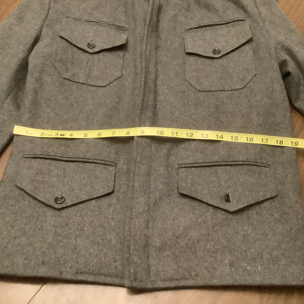 ⭐ Wool Military Jacket – Gray – Structured Epaule… - image 8